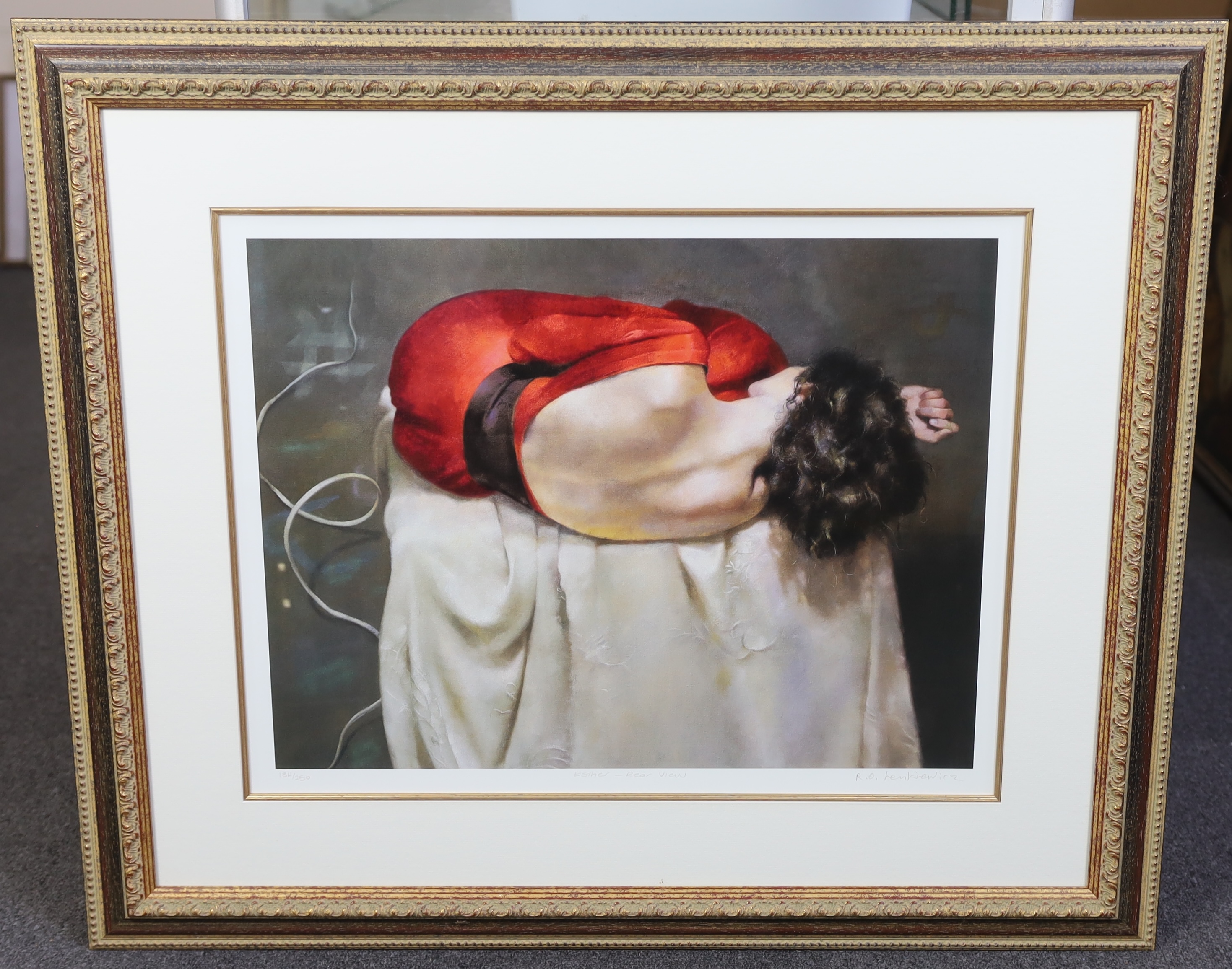 Robert Lenkiewicz (1941-2002), offset lithograph, 'Esther - rear view', signed in pencil and titled, 134/250, 40 x 52cm. Condition - good